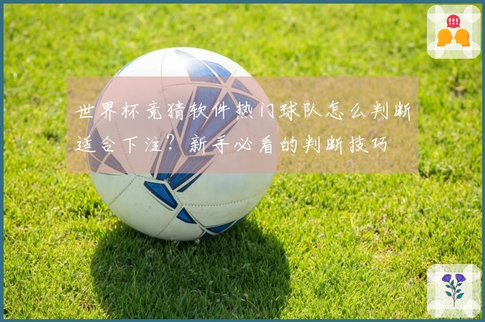 世界杯竞猜软件热门球队怎么判断适合下注？新手必看的判断技巧